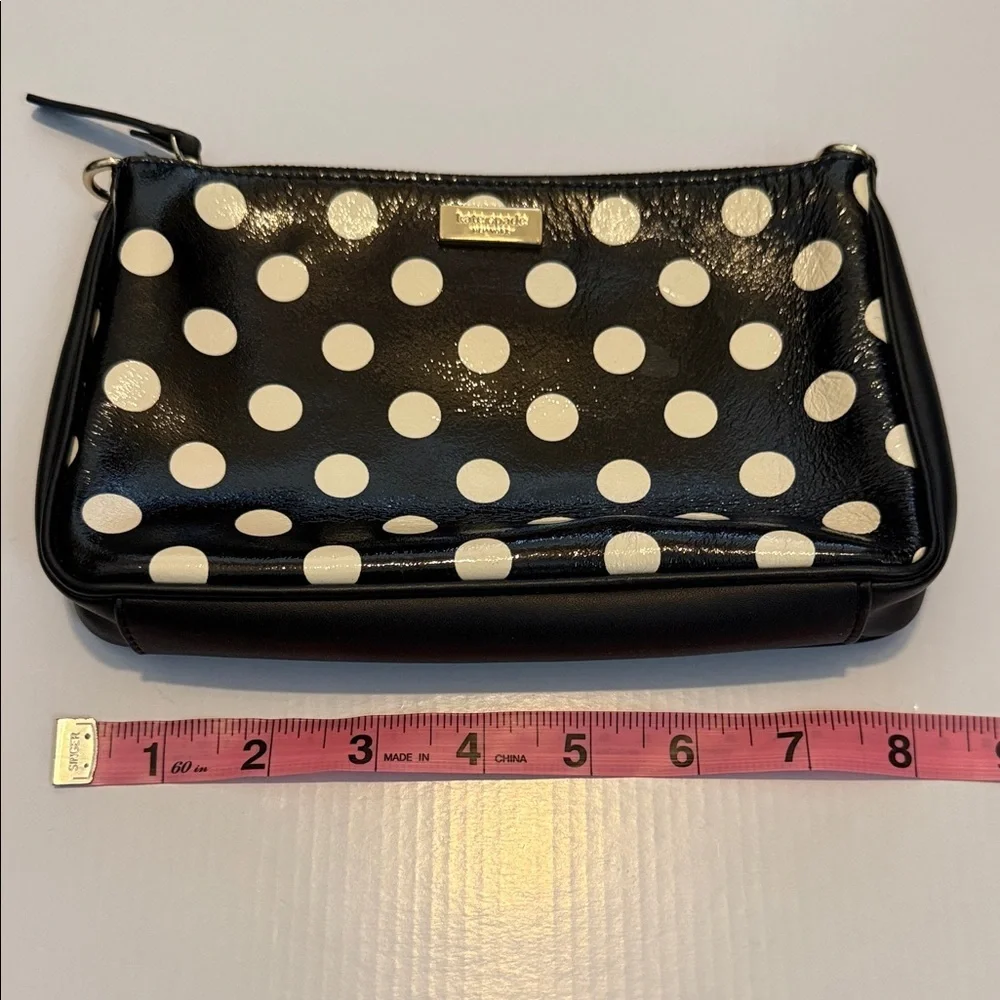 Kate Spade Black and White Polka Dot Wristlet - Picture 7 of 8